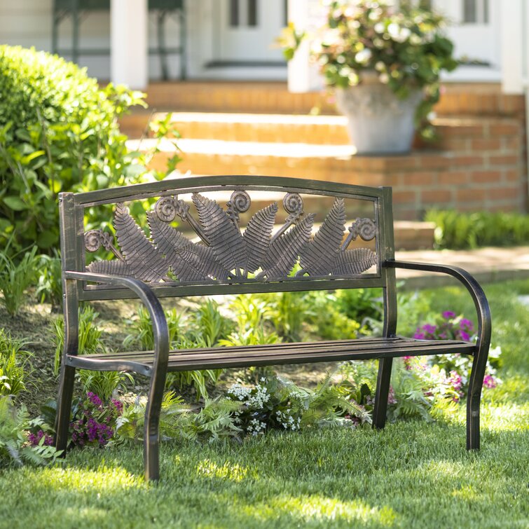 Iron outdoor bench discount seat